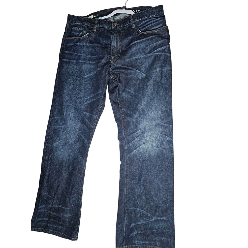 Gap 1969 Men Dark Star Bootcut Jeans 38x32 Ringspun Cotton Denim Indigo 715511 - Picture 2 of 16